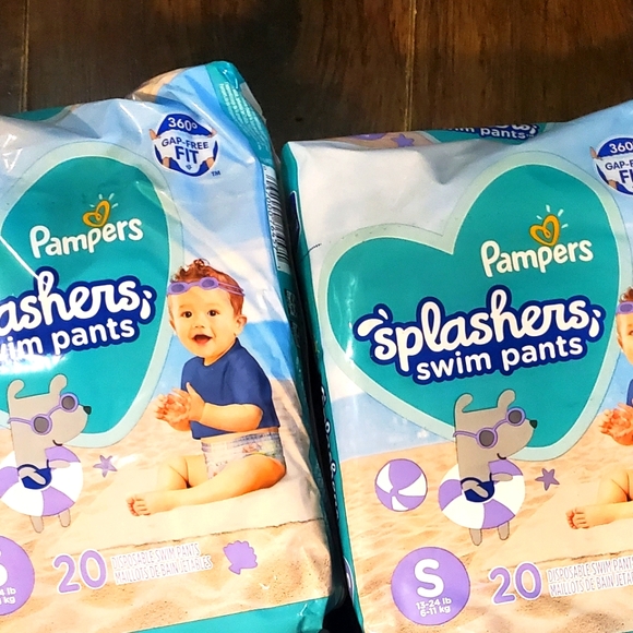 Pampers Splashers Swim Diapers Pants Baby Toddler Small lot New - Picture 4 of 4